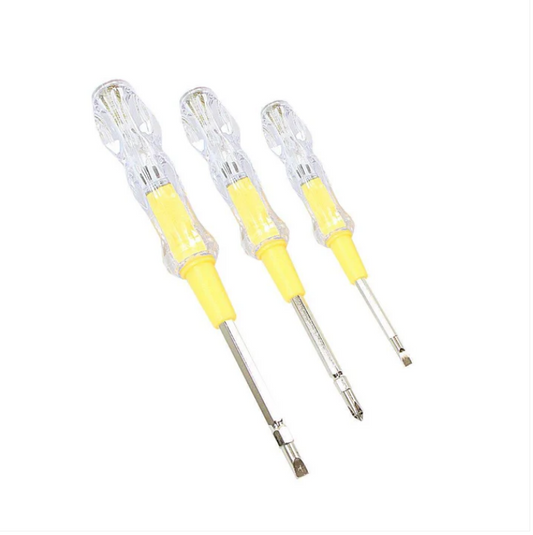 Pack Of 3 Electric Tester Screwdriver 2 In 1 Assorted Sizes DIY Home