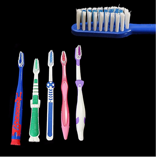 Pack Of 5 Childrens Assorted Colour Soft Oral Care Toothbrushes