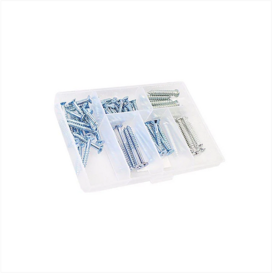 Pack Of Assorted Screw Tool Box DIY Materials In Plastic Box