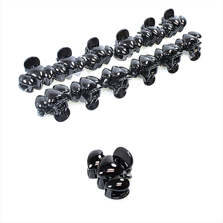 Pack of Black Hair Clips