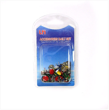 Pack of Round Push Pins Assorted Colours