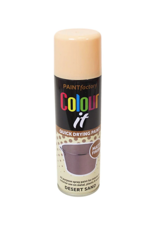 Paint Factory Colour It Spray Paint Matt Desert Sand 250ml