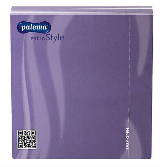 Paloma Paper Napkins 30 x 30 cm Pack of 100 Lavender Purple