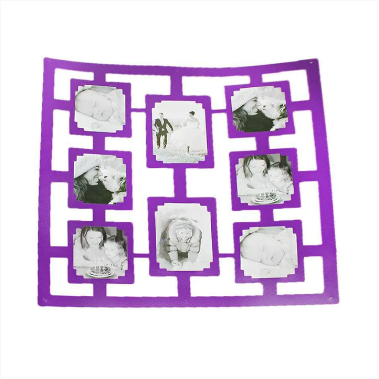 Panelled Flat Wall Picture Photo Hanger With Fixings Assorted Colours