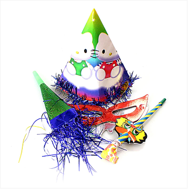Paper Birthday Party Hat Set Assorted Designs
