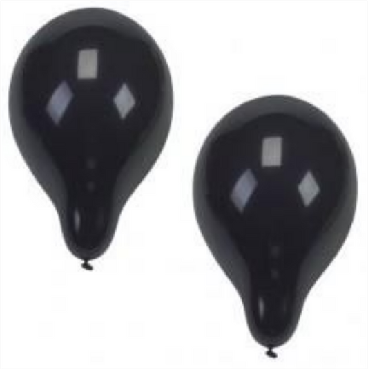 Papstar Black Birthday Party Balloons 10 Piece Party Pack 25cm