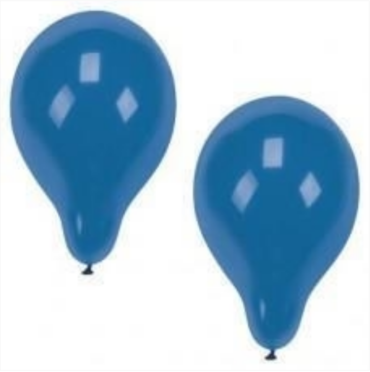 Papstar Blue Party Birthday Balloons 10 Piece Party Pack 25cm