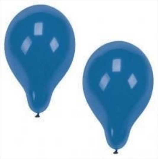 Papstar Blue Party Birthday Balloons 10 Piece Party Pack 25cm