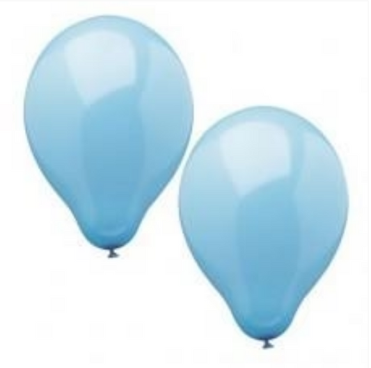 Papstar Light Blue Birthday Party Balloons 10 Piece Party Pack 25cm
