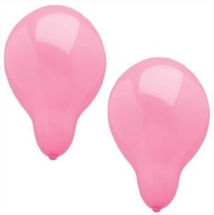 Papstar Pink Birthday Party Balloons 10 Piece Party Pack 25cm