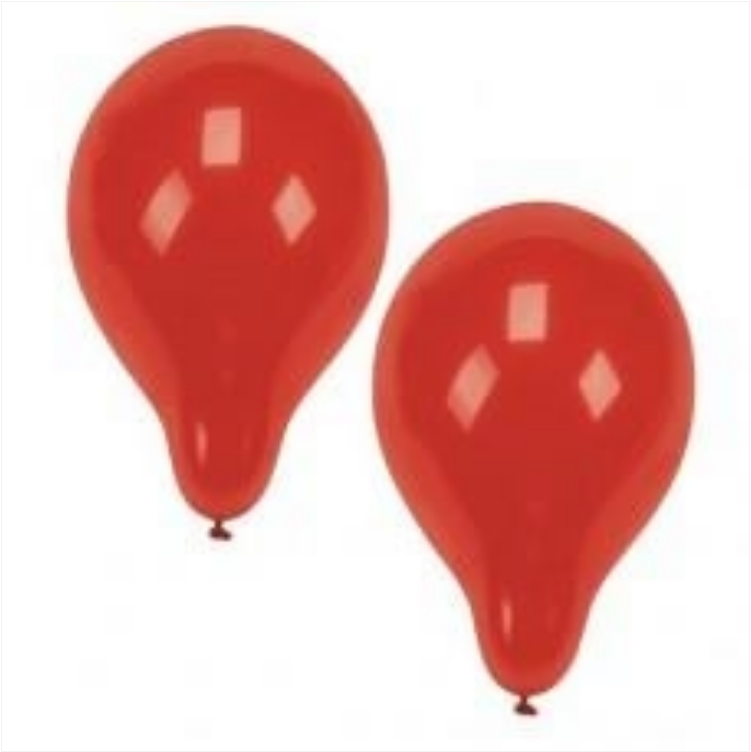 Papstar Red Party Birthday Balloons 10 Piece Party Pack 25cm