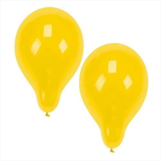 Papstar Yellow Birthday Party Balloons 10 Piece Party Pack 25cm