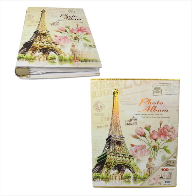Paris Vintage Memories Wedding Birthday Photograph Album 100 4x6''
