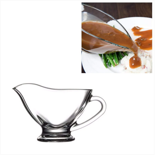 Pasabahce Glass Gravy Boat Kitchen Dining With Handle