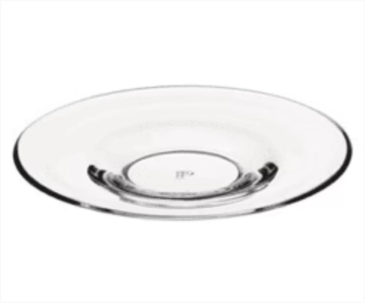 Pasabahce Glass Tea Saucers 6 Pieces