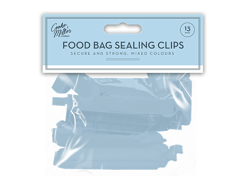 Pastel Bag Sealing Clips 13pk