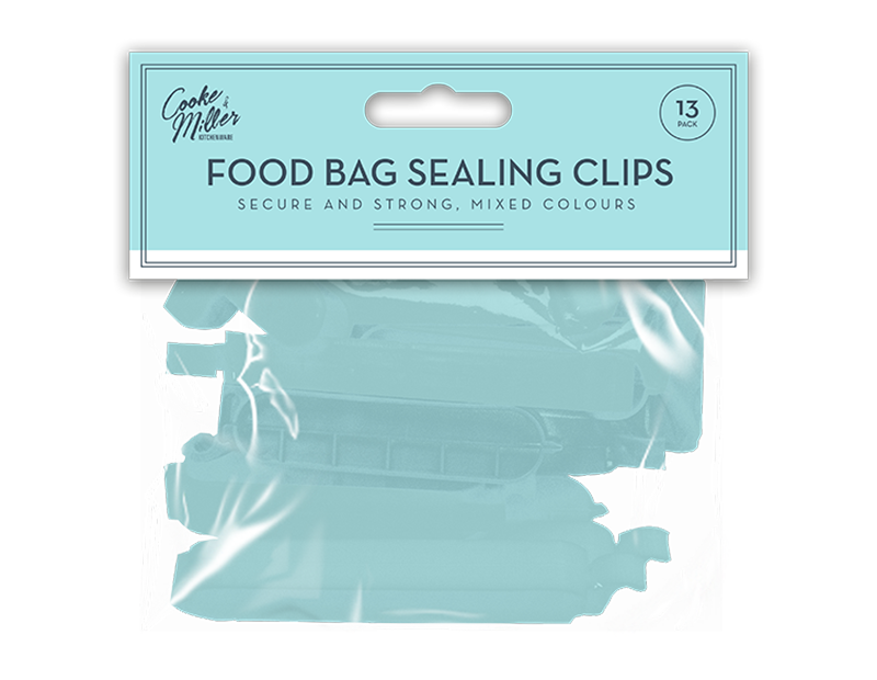 Pastel Bag Sealing Clips 13pk