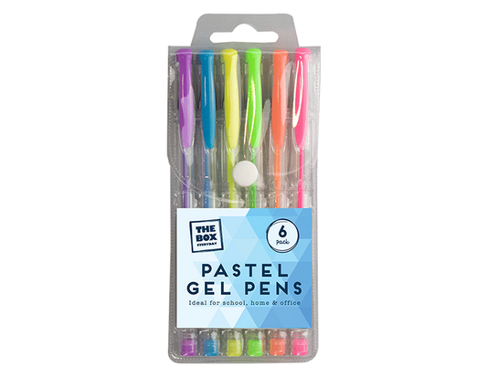 Pastel Gel Pens - 6 Pack