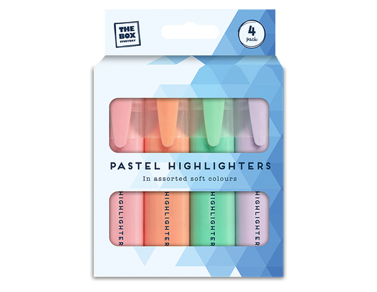 Pastel Highlighters 4pk