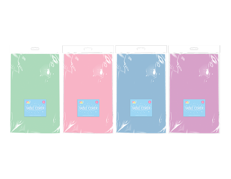 Pastel Plastic Table Cloths 2pk