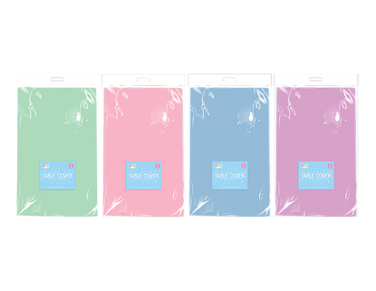Pastel Plastic Table Cloths 2pk