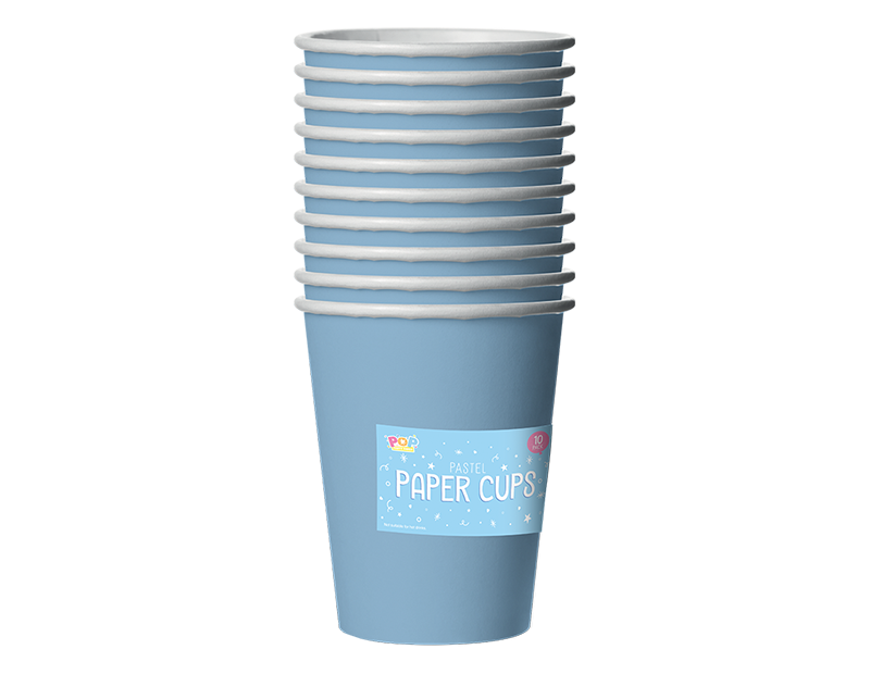 Pastel Paper Cups 10pk PDQ