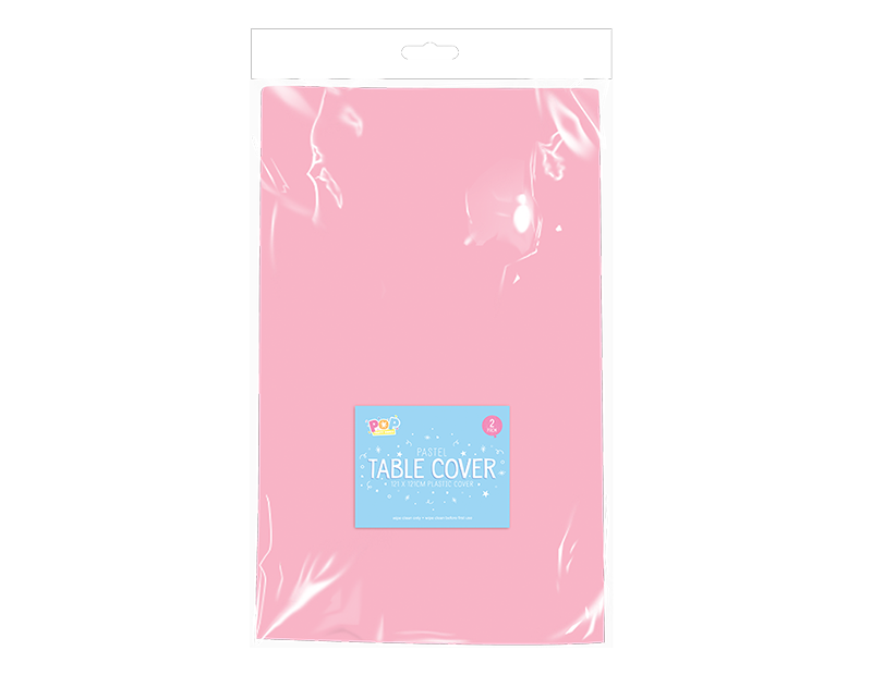 Pastel Plastic Table Cloths 2pk
