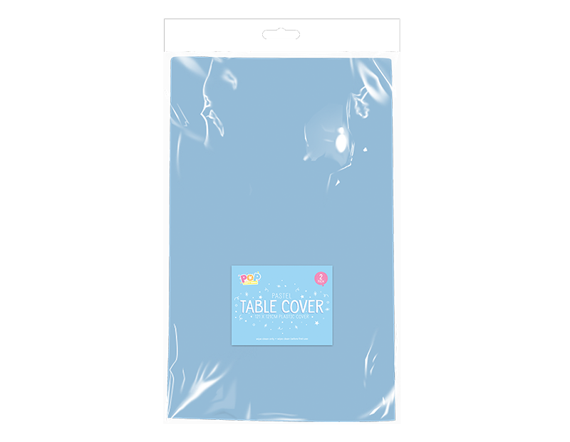 Pastel Plastic Table Cloths 2pk