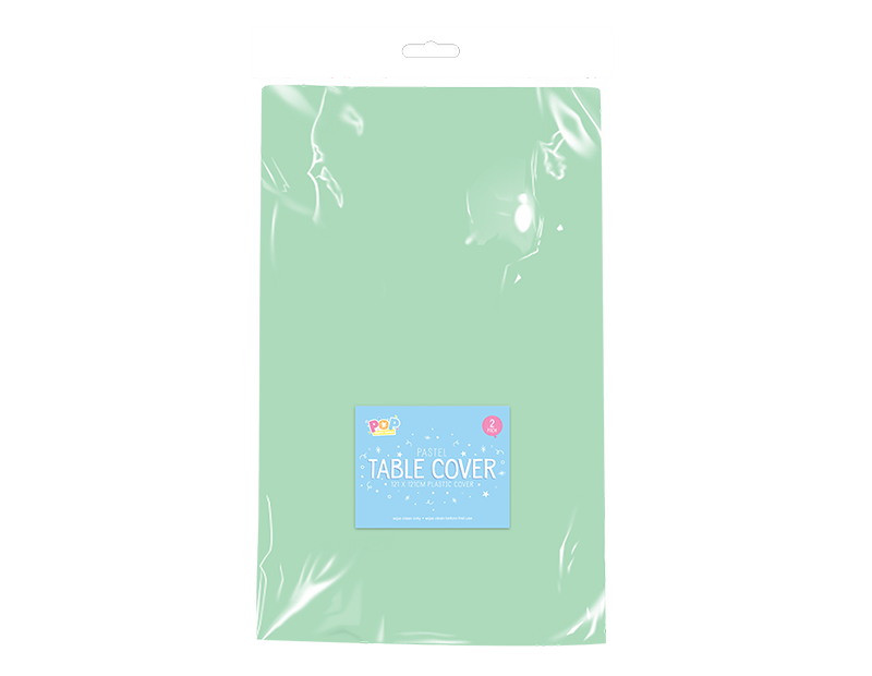 Pastel Plastic Table Cloths 2pk