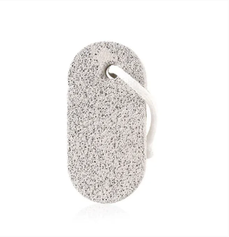Pedicure Bath Feet Oval Light Grey Pumice Stone 9 cm