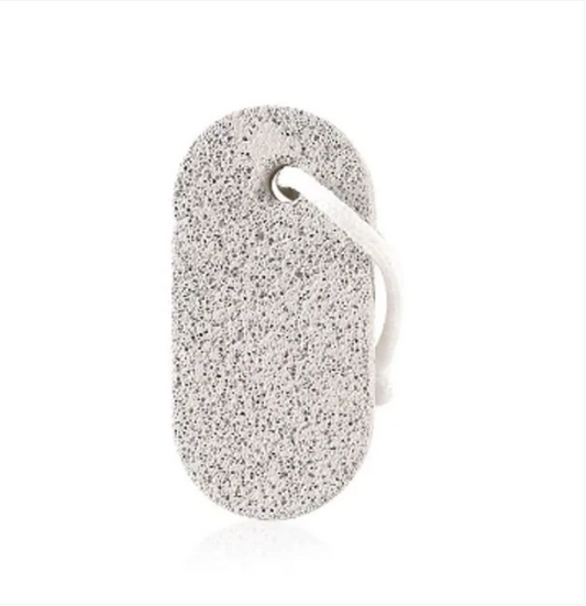 Pedicure Bath Feet Oval Light Grey Pumice Stone 9 cm