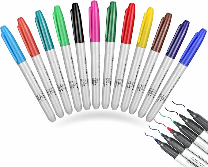 Permanent Marker Pens Fine Tip Ballpoint Pen Markers