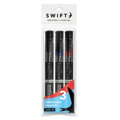 Permanent Markers, 3pk Asstd
