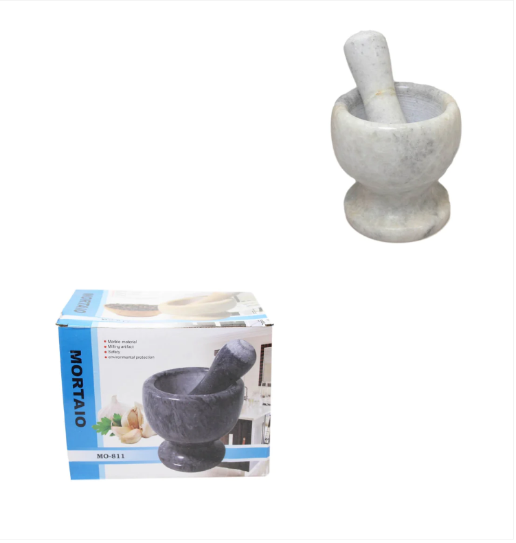 Pestle and Mortar Set Garlic Herb Spice Resin Mixing Grinding Crusher Bowl