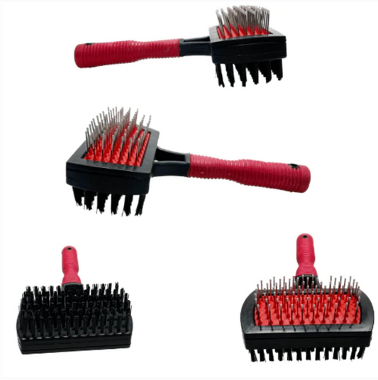 Pet Cat Dog Double Sided Grooming Brush