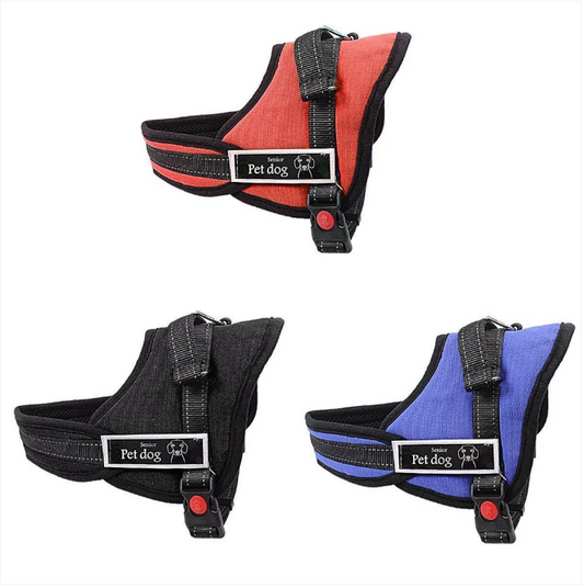 Pet Dog Adjustable Harness Size Small Pet Dog Supplies in 3 Colours