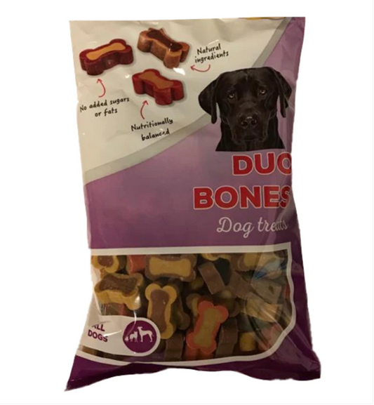 Pet Dog Duo Bone Treats 250g Flow Pack