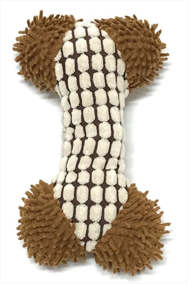 Pet Dog Soft Toy Bone 17 x 10 cm Assorted Colours