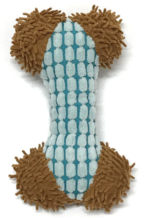 Pet Dog Soft Toy Bone 17 x 10 cm Assorted Colours
