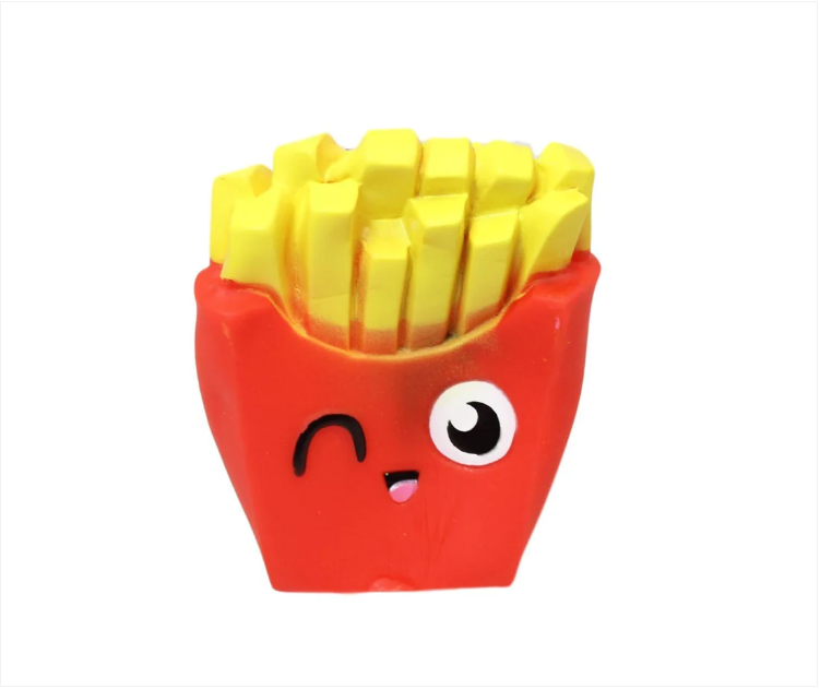 Pet Dog Squeaky Toy Fries 12 cm