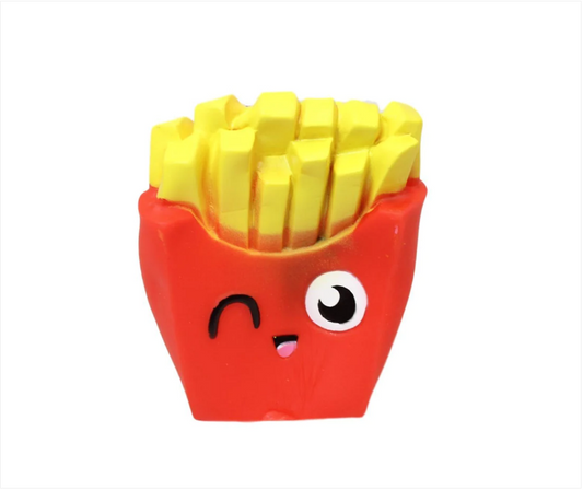 Pet Dog Squeaky Toy Fries 12 cm