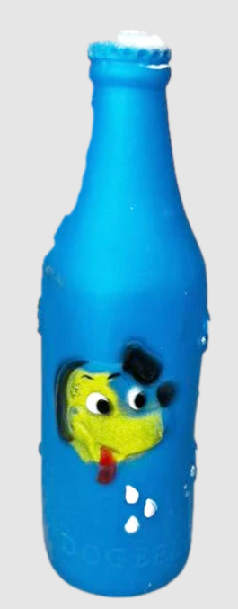 Pet Dog Toy Bottle Squeaky Random Colour Sent 19cm x 6cm