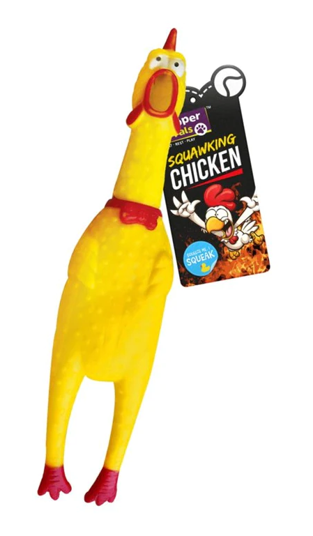 Pet Dog Toy Squeaky Chicken 25 cm