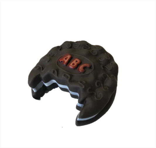 Pet Dog Toy Squeaky Cream Cookie 9 cm