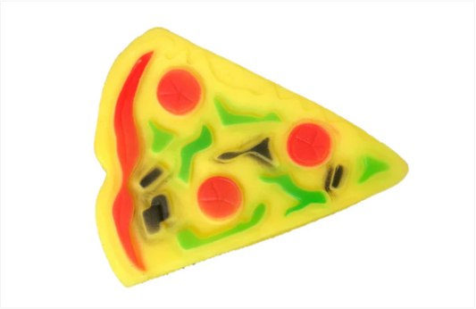 Pet Dog Toy Squeaky Pizza Slice 11 cm