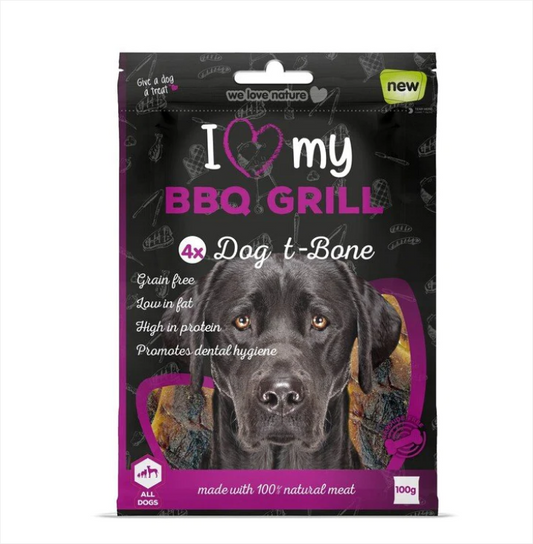 Pet Dog Treats BBQ T-Bone 4 Pack