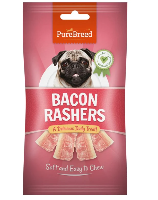 Pet Dog Treats Bacon Rashers 160g