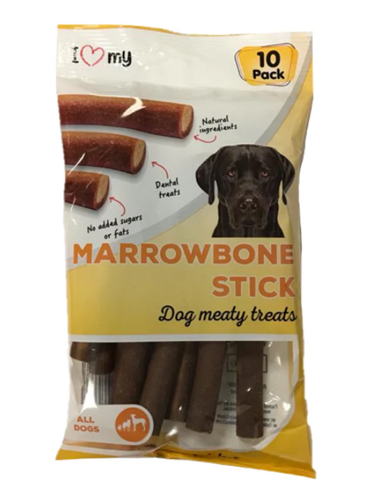 Pet Dog Treats Marrowbone Sticks 10 Pack Flow Pack