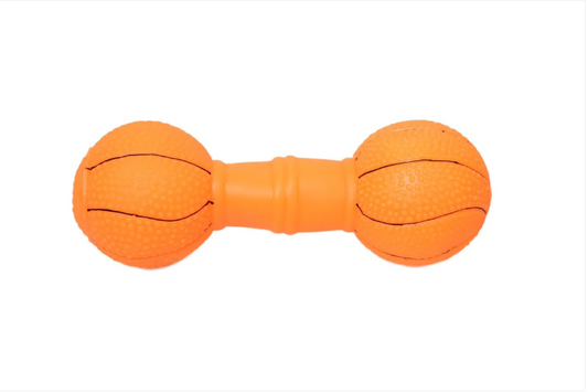 Pet Supplies Teething Toy Squeaky Plastic Basket Ball Style Pet Toy 17cm