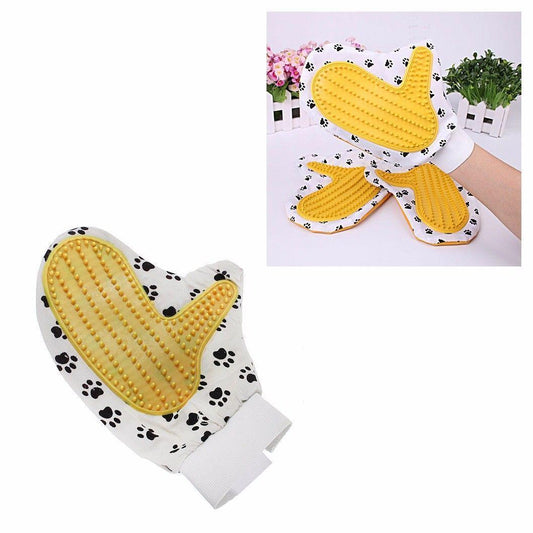 Pet Touch Grooming Massage Hair Removal Bath Brush Glove Dog Cat Hair Comb